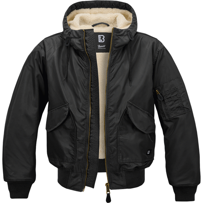 Brandit Bunda CWU Jacket hooded černá XL