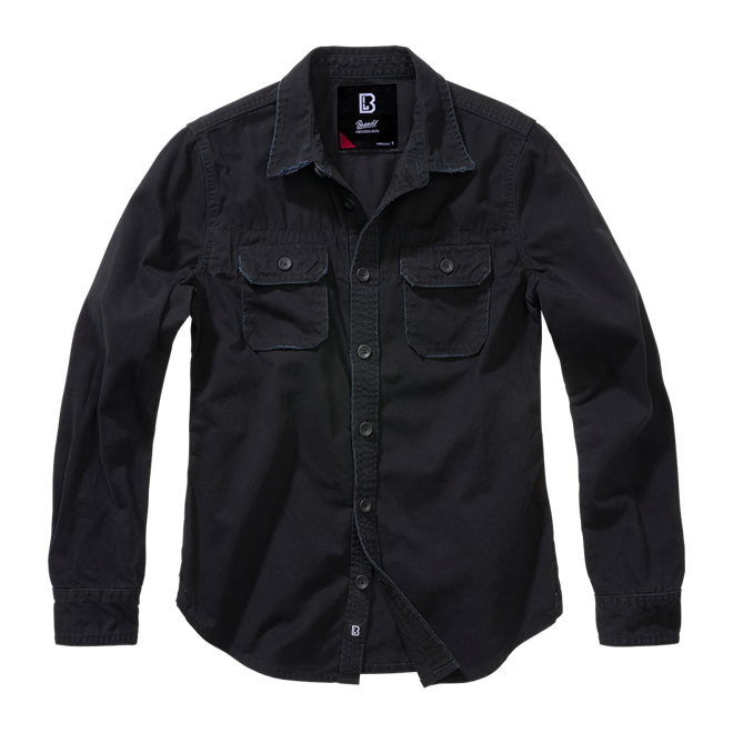 Brandit Košile Women Vintage Shirt Long Sleeve černá 4XL