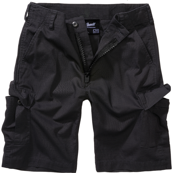 Brandit Kalhoty krátké dětské Kids BDU Ripstop Shorts černé 158/164