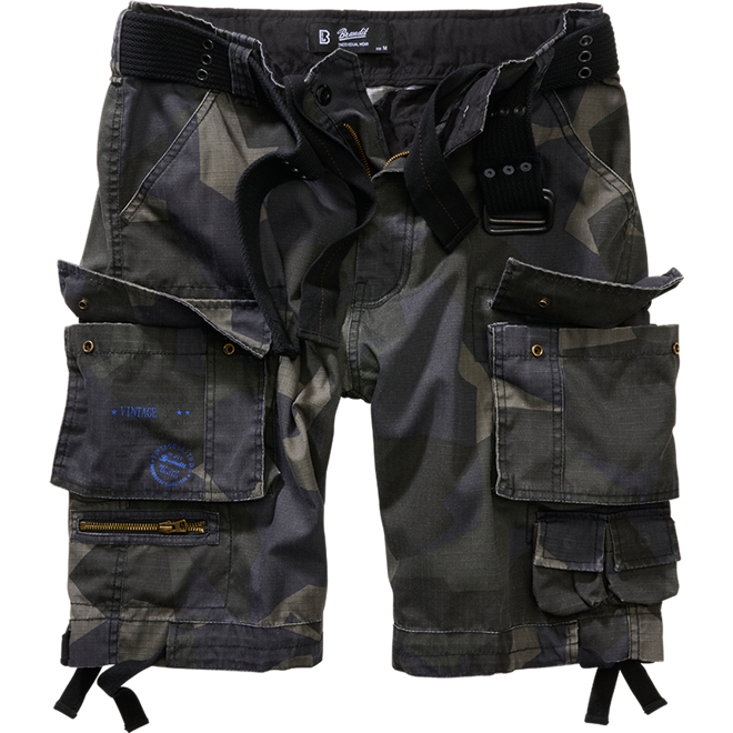 Brandit Kalhoty krátké Savage Ripstop Shorts švédská M90 darkcamo 7XL
