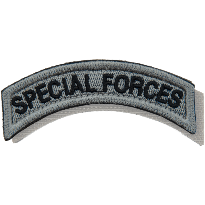 Nášivka: SPECIAL FORCES - oblouček [ssz] šedá | černá