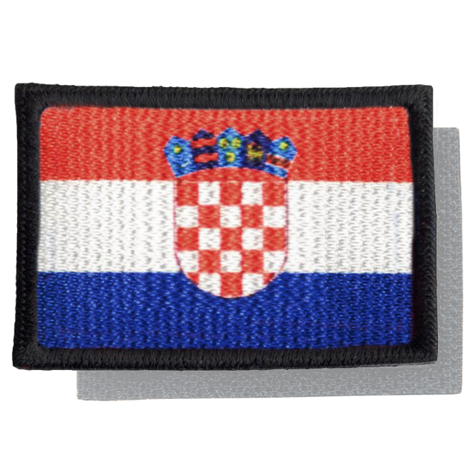 Levně Nášivka: Vlajka Chorvatsko [80x50] [ssz]