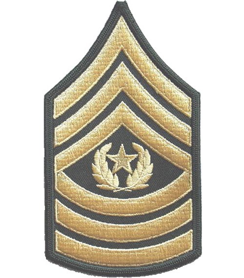 Nášivka: Hodnost US ARMY rukávová Command Sergeant Major
