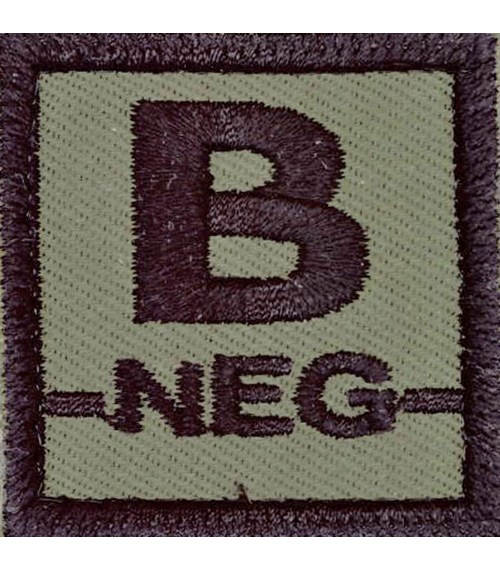 Nášivka: Krevní skupina B NEG