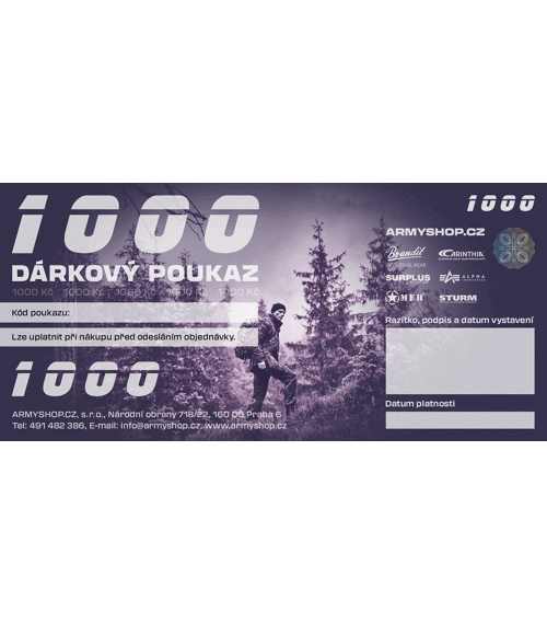 DÁRKOVÝ POUKAZ 1000 Kč - TIŠTĚ