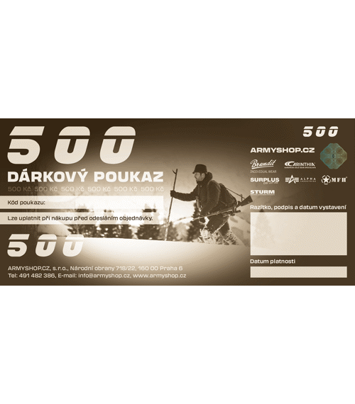 DÁRKOVÝ POUKAZ 500 Kč - TIŠTĚN