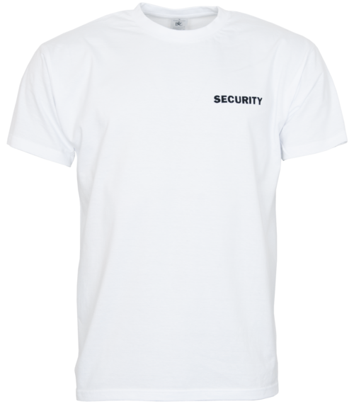 T-shirt SECURITY mit text