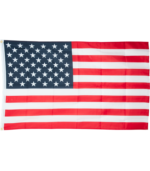 Vlajka: USA [tištěná, 50 hvězd