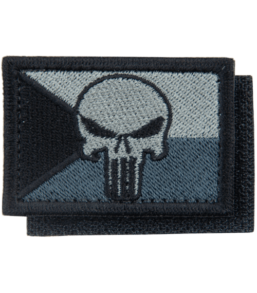 Nášivka: Vlajka Česká republika PUNISHER [64x44] [ssz]