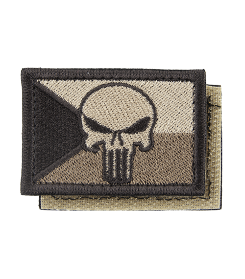 Nášivka: Vlajka Česká republika PUNISHER [55x38] [ssz]