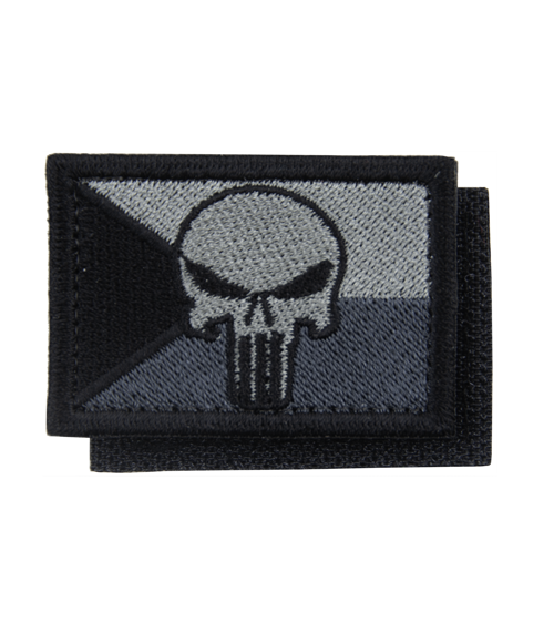 Nášivka: Vlajka Česká republika PUNISHER [55x38] [ssz]