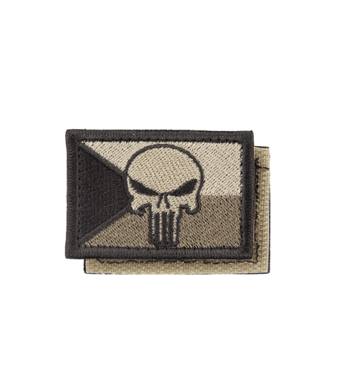 Nášivka: Vlajka Česká republika PUNISHER [40x26] [ssz]