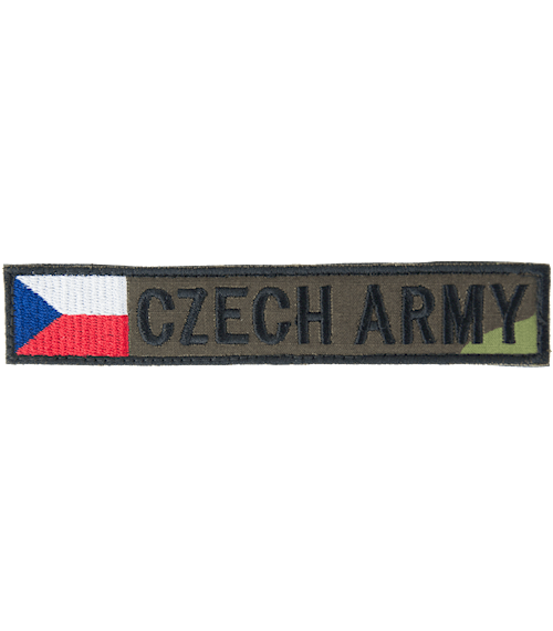 Nášivka: CZECH ARMY s vlajkou